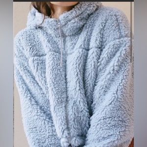 NWT urban outfitters teddy crop jacket